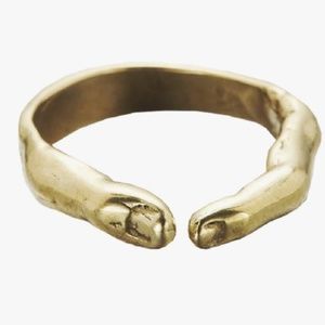 VERAMEAT YOGI RING IN GOLD/BRONZE